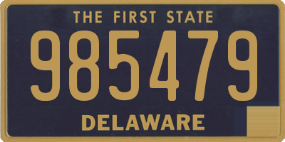 DE license plate 985479