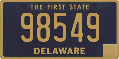 DE license plate 98549