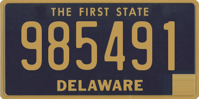 DE license plate 985491