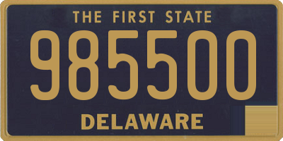 DE license plate 985500