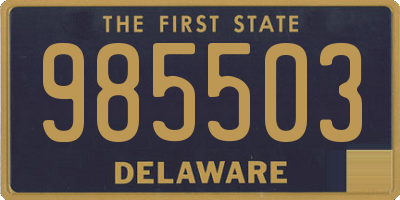 DE license plate 985503