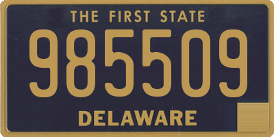 DE license plate 985509