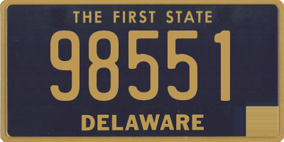 DE license plate 98551
