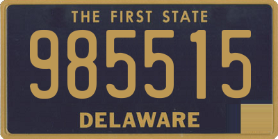 DE license plate 985515