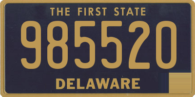DE license plate 985520