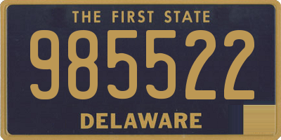 DE license plate 985522