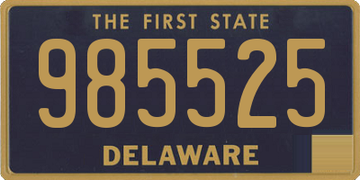 DE license plate 985525