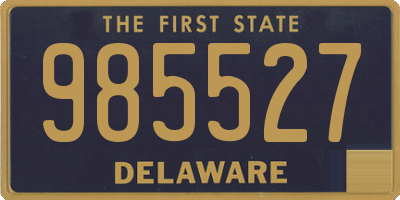 DE license plate 985527