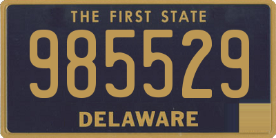 DE license plate 985529