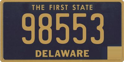 DE license plate 98553