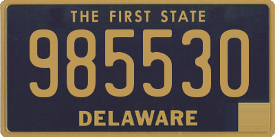 DE license plate 985530