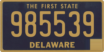 DE license plate 985539