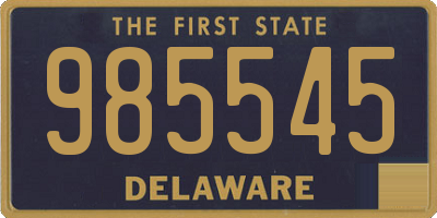 DE license plate 985545