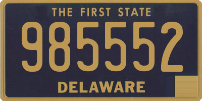 DE license plate 985552