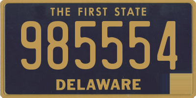 DE license plate 985554