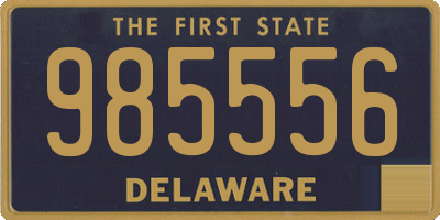 DE license plate 985556