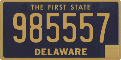 DE license plate 985557