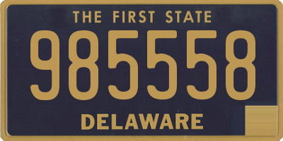 DE license plate 985558