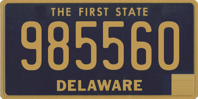 DE license plate 985560