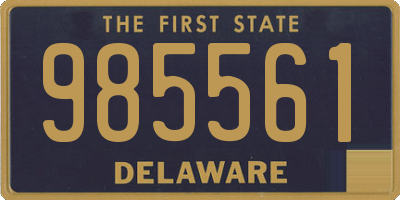 DE license plate 985561