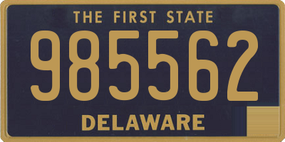 DE license plate 985562