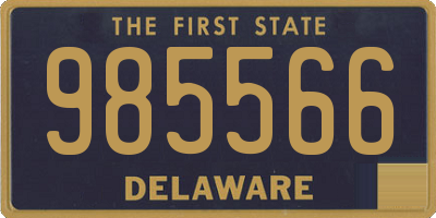 DE license plate 985566