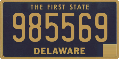 DE license plate 985569