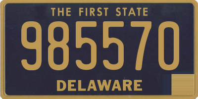 DE license plate 985570