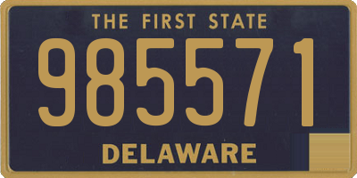 DE license plate 985571