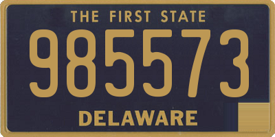 DE license plate 985573