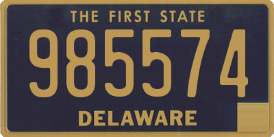 DE license plate 985574