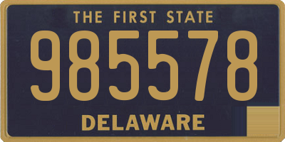 DE license plate 985578