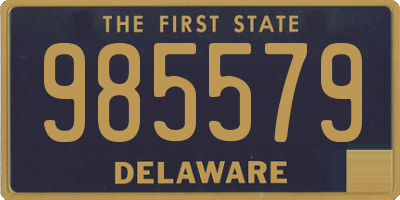 DE license plate 985579