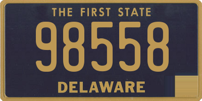 DE license plate 98558