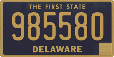 DE license plate 985580