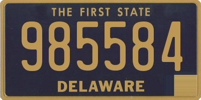 DE license plate 985584