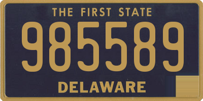 DE license plate 985589