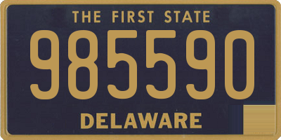 DE license plate 985590