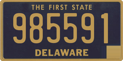 DE license plate 985591