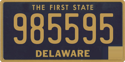 DE license plate 985595