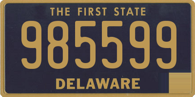 DE license plate 985599