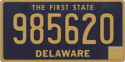 DE license plate 985620