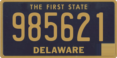 DE license plate 985621