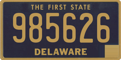 DE license plate 985626