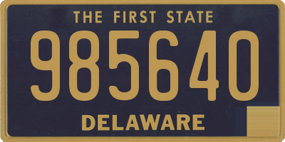 DE license plate 985640