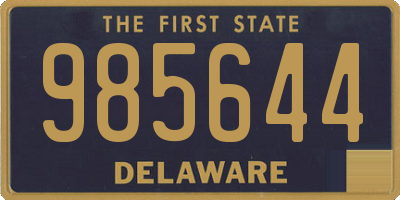 DE license plate 985644