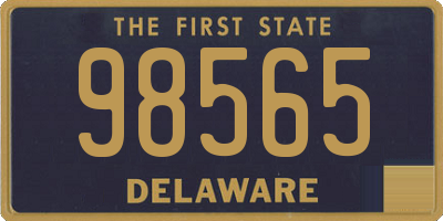 DE license plate 98565