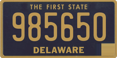 DE license plate 985650