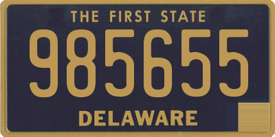 DE license plate 985655