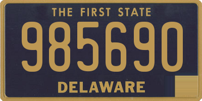 DE license plate 985690
